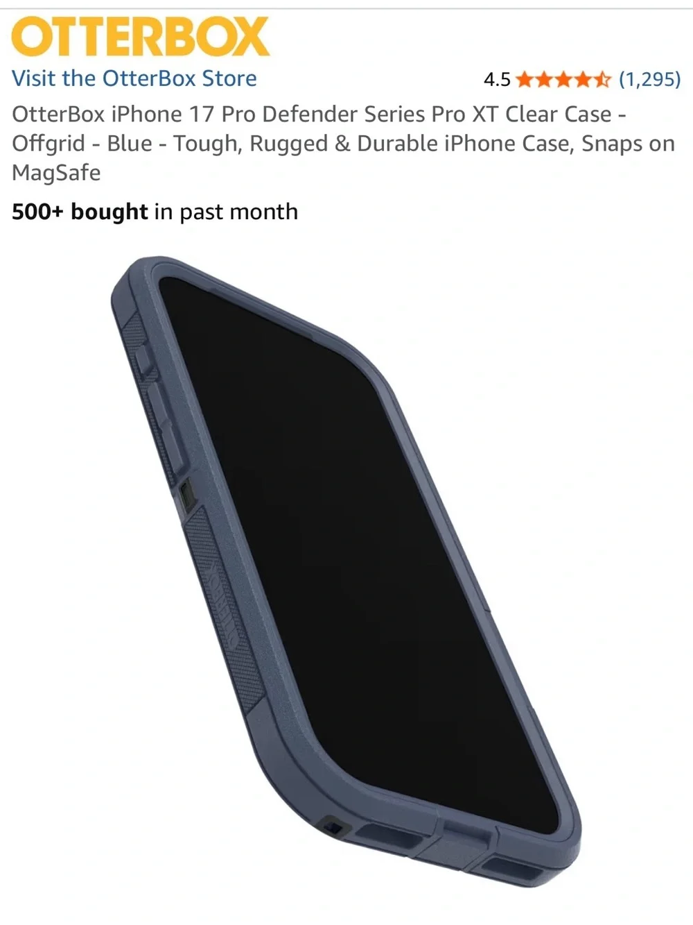 OtterBox Defender Series Pro XT iPhone 17 Pro Case - Offgrid Blue (MagSafe). NIB